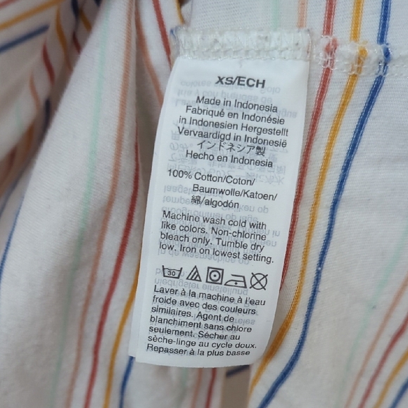 Madewell Northside Vintage Tee in Costillo Stripe xsmall - Picture 8 of 10